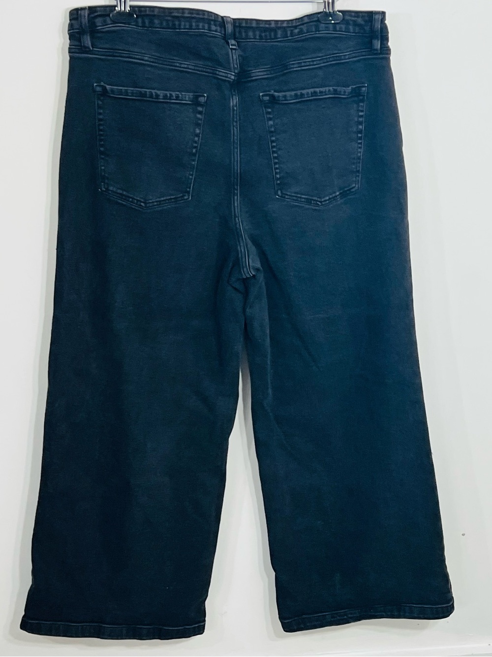 Ava & Viv Wide Leg Black Classic 5 Pocket Jeans High Rise Streetwear Size 18 - Picture 8 of 9